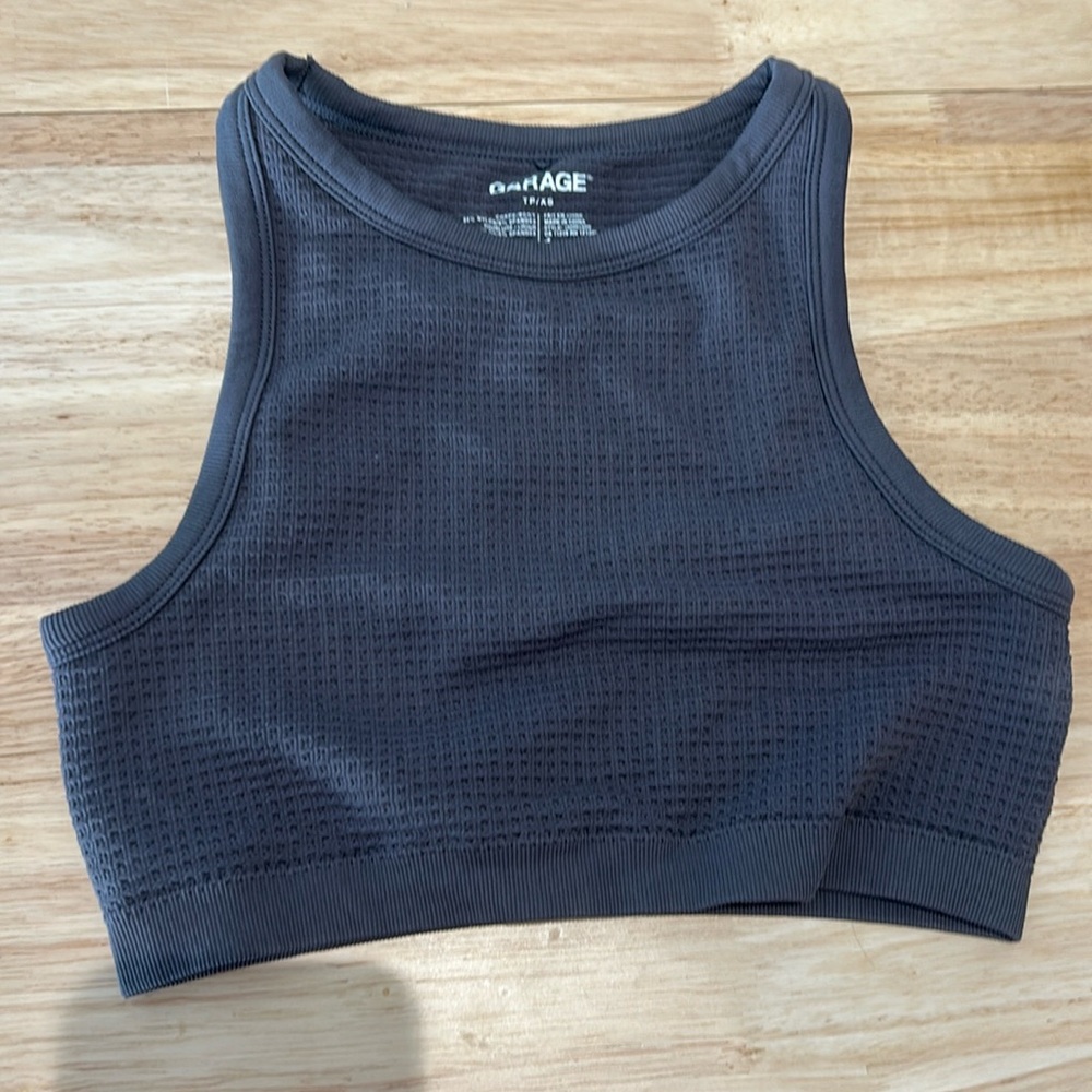 Garage waffle knit top